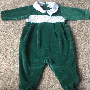 Kissy kissy newborn smocked Christmas collection